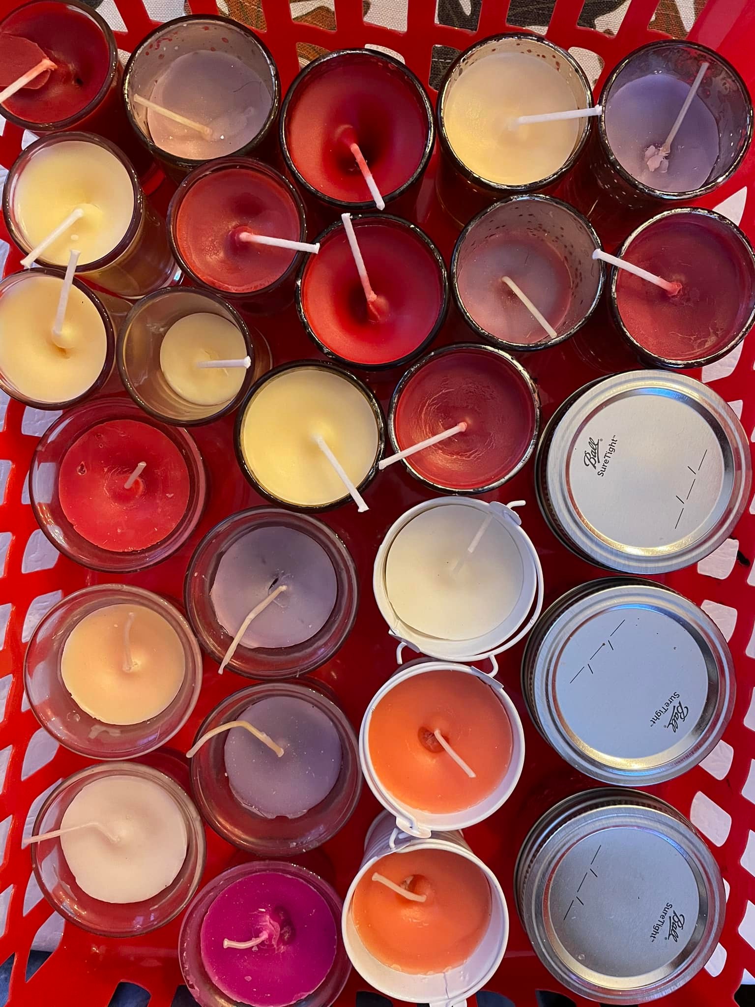 Handmade scented candles
